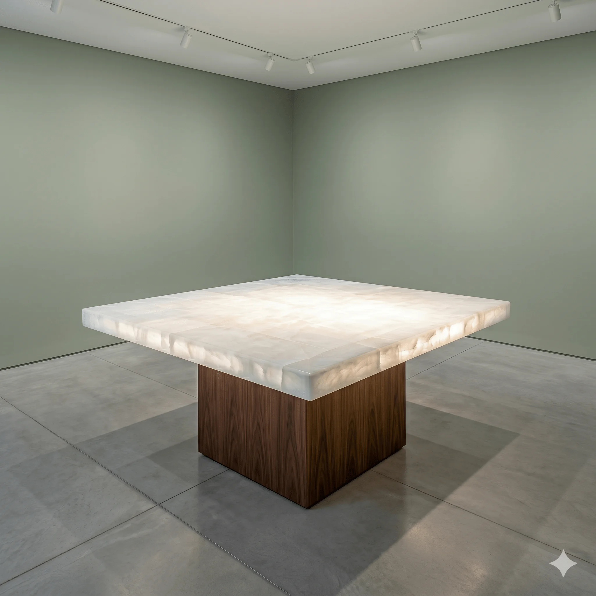 mesa de onix cuadrada