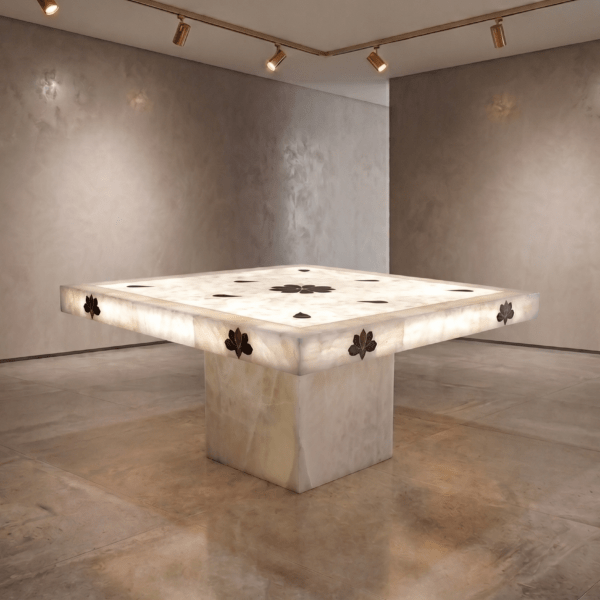 mesa de onix cuadrada