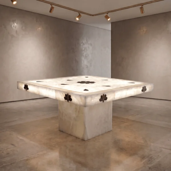 mesa de onix cuadrada