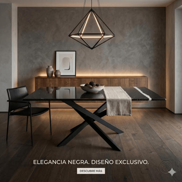 mesa de mármol negro Monterrey